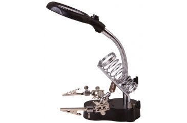 Image of Levenhuk Zeno Desk D3 Magnifier, Black/Silver, Medium 70441