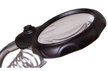 Image of Levenhuk Zeno Desk D3 Magnifier, Black/Silver, Medium 70441