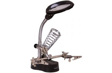 Image of Levenhuk Zeno Desk D3 Magnifier, Black/Silver, Medium 70441