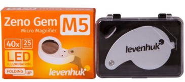 Image of Levenhuk Zeno Gem M5 Magnifier, Silver/White, Small 70436