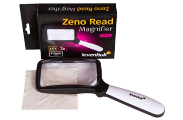 Image of Levenhuk Zeno Read ZR16 Magnifier, Black/White, Small, 74100
