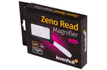 Image of Levenhuk Zeno Read ZR16 Magnifier, Black/White, Small, 74100
