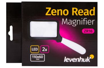 Image of Levenhuk Zeno Read ZR16 Magnifier, Black/White, Small, 74100