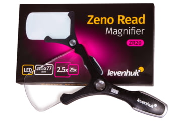 Image of Levenhuk Zeno Read ZR20 Magnifier, Black, Small, 74102