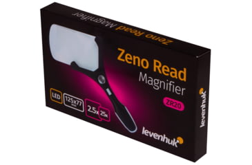 Image of Levenhuk Zeno Read ZR20 Magnifier, Black, Small, 74102