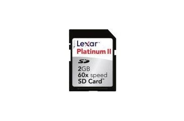 Image of Lexar 2 GB Platinum II 60x Secure Digital Memory Card SD2GB60664