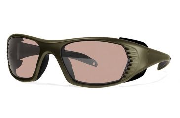 Image of Liberty Sport Suns FREE SPIRIT XL Protective Eyewear Army Green Frame,Rose Amber Lens, Men FREEXLGREN5918125DSL