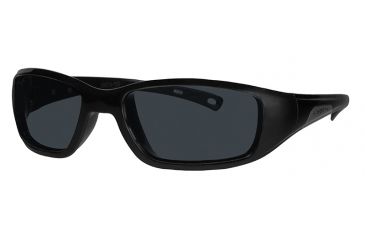 Image of Liberty Sport Suns GLIDE Protective Eyewear Shiny Black Frame,Grey Polar Lens, Unisex GLIDESBLK5717130GPL