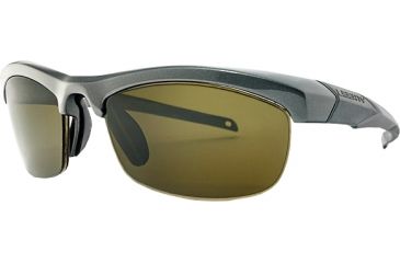 Image of Liberty Sport Suns IT-20 BProtective Eyewear Matte SilverFrame,Grey/Green w. silver flash Lens, Unisex IT20-BMSIL6020135FP