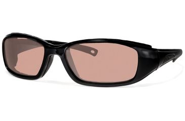 Image of Liberty Sport Suns RIDER Protective Eyewear Shiny Black Frame,Rose Amber Lens, Unisex RIDERSHBK6017130DSL