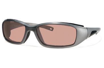 Image of Liberty Sport Suns RIDER Protective Eyewear Shiny Gunmetal Frame,Rose Amber Lens, Unisex RIDERSHGM6017130DSL