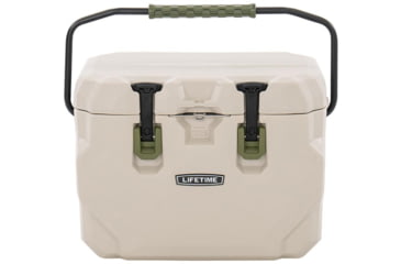 Image of Lifetime Products 28 Quart High Performance Cooler, Pumice/Green, 91178