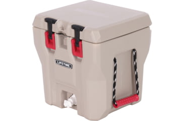 Image of Lifetime Products 5-Gallon Multi-Purpose Water Cooler, Khaki/Red, 91230