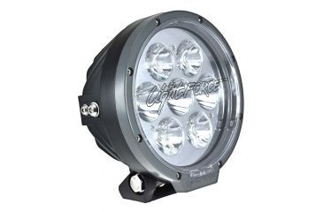 Image of Lightforce Performance Lighting LED 180mm Round LED driving light 70W 5000K combo, Black CBLED180C