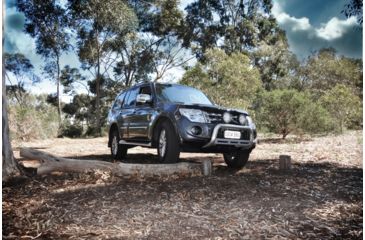 Image of Lightforce Performance Lighting LED 180mm Round LED driving light 70W 5000K combo, Black CBLED180C