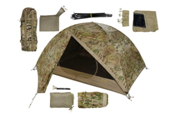 Image of LiteFighter Fido Ai Two Person Shelter System, Multicam Camouflage, 90in x 42in x 56in, AI2100-MUL