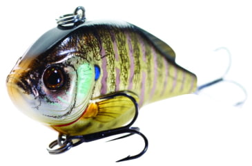 Image of Live Target Livetarget Sunfish Bluegill Medium Sink Lipless Rattlebait, Sinking, Metallic/Gloss, 2 3/16in, 1/4oz, #6 #8 Hooks, BGV55SK102