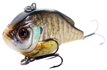 Image of Live Target Livetarget Sunfish Bluegill Medium Sink Lipless Rattlebait, Sinking, Metallic/Gloss, 2 9/16in, 1/2oz, #4 Hooks, BGV65SK102