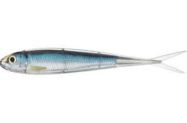 Image of Live Target Twitch Minnow Soft Jerkbaits, 4, 3.75in, Silver/Blue, SSR100S201
