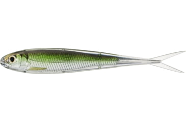 Image of Live Target Twitch Minnow Soft Jerkbaits, 4, 5 .25in, Silver/Green, SSR130S952