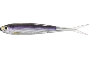 Image of Live Target Twitch Minnow Soft Jerkbaits, 4, 3.75in, Silver/Purple, SSR100S207