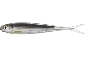 Image of Live Target Twitch Minnow Soft Jerkbaits, 4, 3.75in, Silver/Smoke, SSR100S951