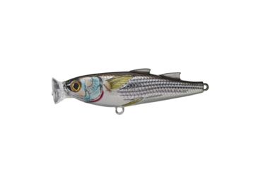 Image of Live Target Mullet Popper,silver/black,#1 MUP120T932