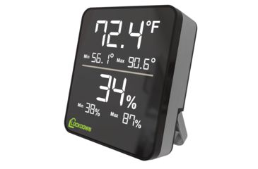 Image of Lockdown Digital Hygrometer, Black/Silver, 1116774