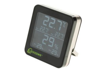 Image of Lockdown Digital Hygrometer, Black/Silver, 1116774