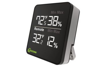 Image of Lockdown Wireless Digital Hygrometer, Black/Silver, 1116792
