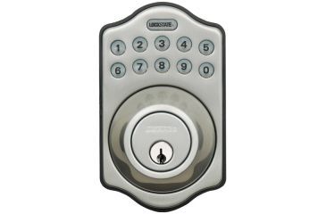 Image of Lockstate RemoteLock 5i WiFi Electronic Deadbolt Door Lock, Aspen Style, Satin Nickel, LS-DB5i-SN-A