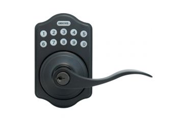 Image of Lockstate RemoteLock 5i WiFi Electronic Lever Door Lock, Aspen Style, Rubbed Bronze, LS-L5i-RB-A