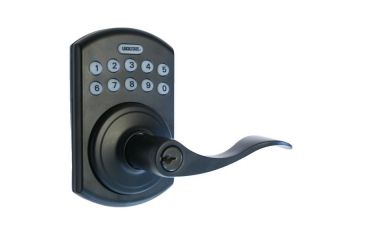 Image of Lockstate RemoteLock 5i WiFi Electronic Lever Door Lock, Bolder Style, Rubbed Bronze, LS-L5i-RB-B
