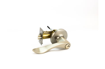 Image of Lockstate RemoteLock 5i WiFi Electronic Lever Door Lock, Bolder Style, Satin Nickel, LS-L5i-SN-B