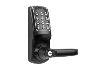 Image of Lockstate RemoteLock OpenEdge Commercial Grade Wi-Fi Lever Lock, Black, 2.75 x 2.75 x 7 in, RL-OpenEdge CG Black