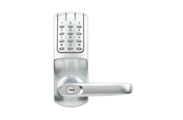 Image of Lockstate RemoteLock OpenEdge Commercial Grade Wi-Fi Lever Lock, Silver, 2.75 x 2.75 x 7 in, RL-OpenEdge CG Silver