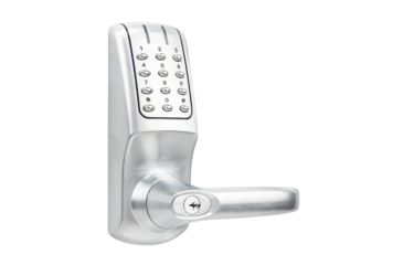 Image of Lockstate RemoteLock OpenEdge Commercial Grade Wi-Fi Lever Lock, Silver, 2.75 x 2.75 x 7 in, RL-OpenEdge CG Silver