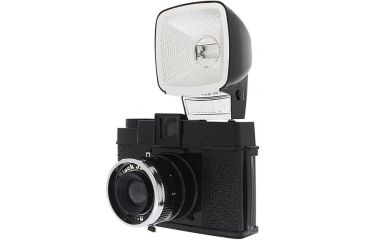 Image of Lomography Camera Diana F+ Black Jack (w/ flash) angle view