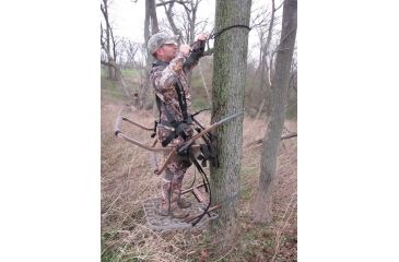 Image of Lone Wolf Treestands Wide Sit and Climb II Combo Tree Stand, Gray WSCC II