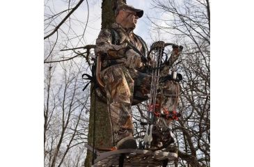 Image of Lone Wolf Treestands Wide Sit and Climb II Combo Tree Stand, Gray WSCC II