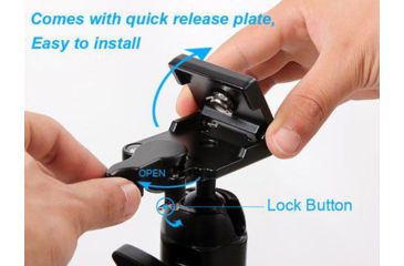 Image of Longshot by Target Vision Large Tripod, Black, TV-AT102