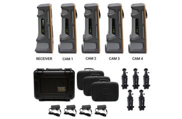 Image of Longshot by Target Vision LR-3 w/ 3 Extra Cameras w/ 4 Bulletproof Warranties, Black/Orange/Grey TV-CF103-4-W