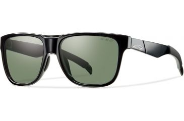 Image of Lowdown Sunglasses-Black-Chromapop Polarized Gray Green