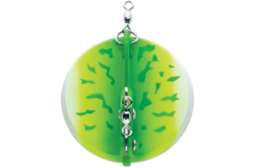Image of Luhr Jensen 0 Dipsy Diver, Green Fire UV / Chrome Bottom, 5560-000-1610