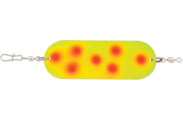 Image of Luhr Jensen 2/0 Jensen Dodger, Chartreuse / Fire Dot, 5100-020-0054