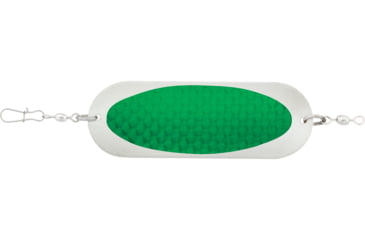 Image of Luhr Jensen 4/0 Jensen Trout &amp; Kokanee Dodger, Chrome / Green Prism-Lite, 5100-040-0152