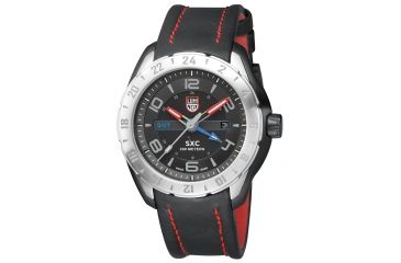 Image of LUMINOX SXC Steel GMT Watch, Black/Gray, 45.5mm A.5127