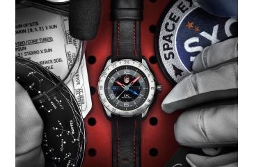 Image of LUMINOX SXC Steel GMT Watch, Black/Gray, 45.5mm A.5127