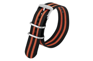 Image of Luminox Webbing Strap, 23 mm, FNX.3950.36Q.K 32032C6C, black-webbing-strap-with-orange-stripe-23mm