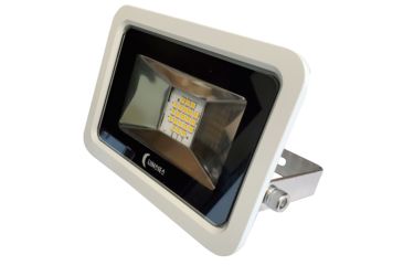 Image of Lunasea Lighting 10W Slimline 1200 Lumens 120VAC Only LED Floodlight w/ White Housing, 3ft #39 Cord, Cool White, LLB-366N-31-10
